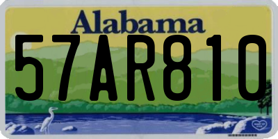 AL license plate 57AR810