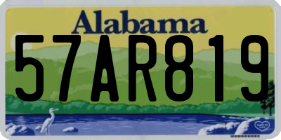 AL license plate 57AR819