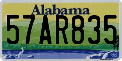 AL license plate 57AR835