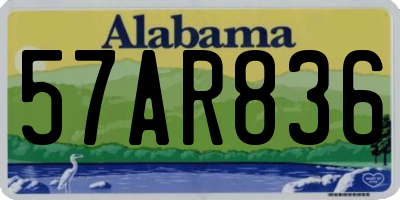 AL license plate 57AR836