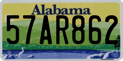 AL license plate 57AR862