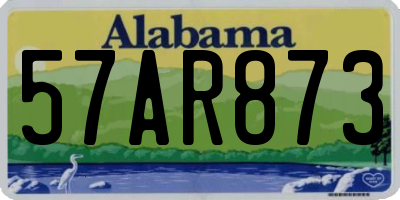 AL license plate 57AR873
