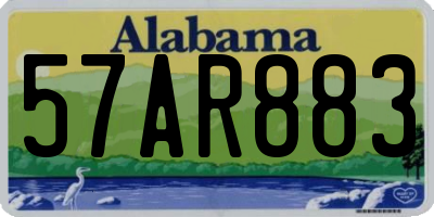 AL license plate 57AR883