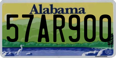 AL license plate 57AR900