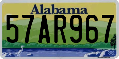 AL license plate 57AR967