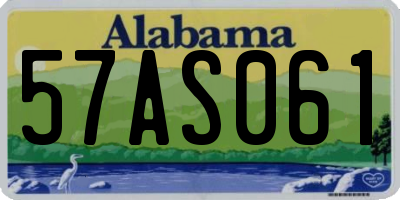 AL license plate 57AS061