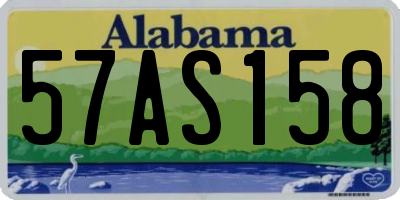AL license plate 57AS158