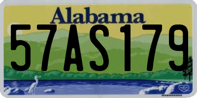 AL license plate 57AS179
