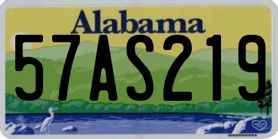 AL license plate 57AS219