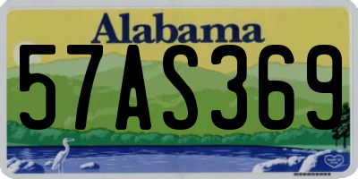 AL license plate 57AS369