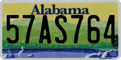 AL license plate 57AS764