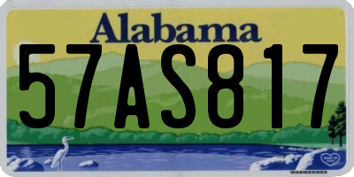 AL license plate 57AS817