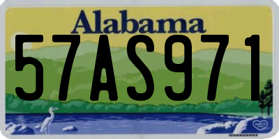 AL license plate 57AS971
