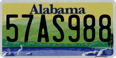 AL license plate 57AS988