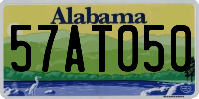 AL license plate 57AT050