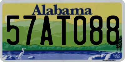 AL license plate 57AT088