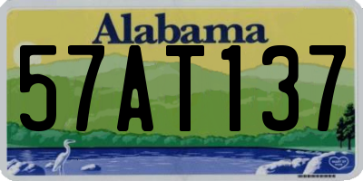 AL license plate 57AT137