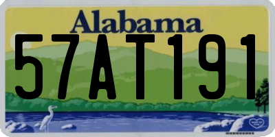AL license plate 57AT191