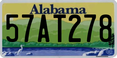 AL license plate 57AT278