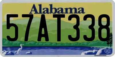 AL license plate 57AT338
