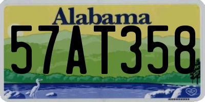 AL license plate 57AT358