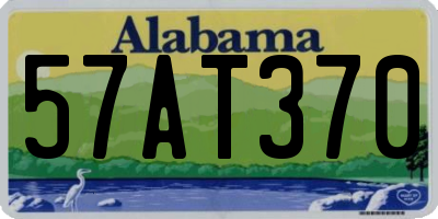 AL license plate 57AT370
