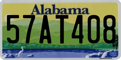 AL license plate 57AT408