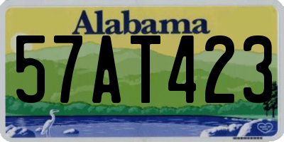 AL license plate 57AT423
