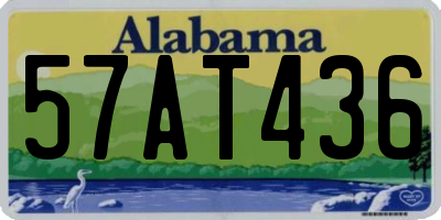 AL license plate 57AT436