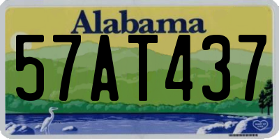 AL license plate 57AT437