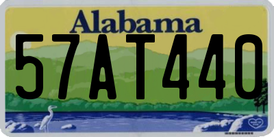 AL license plate 57AT440