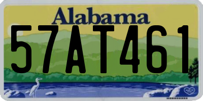 AL license plate 57AT461