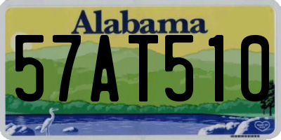 AL license plate 57AT510