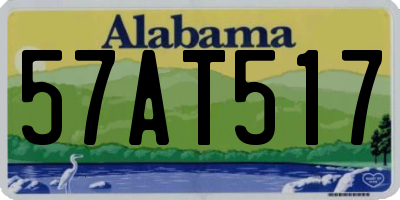 AL license plate 57AT517