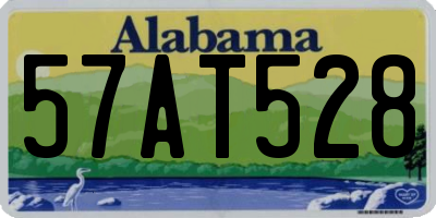 AL license plate 57AT528