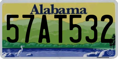 AL license plate 57AT532