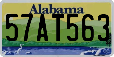 AL license plate 57AT563