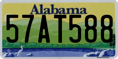 AL license plate 57AT588