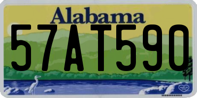 AL license plate 57AT590