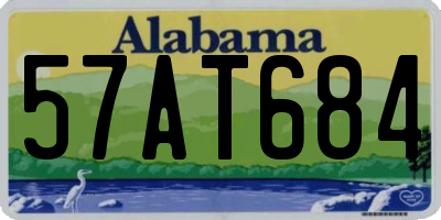 AL license plate 57AT684