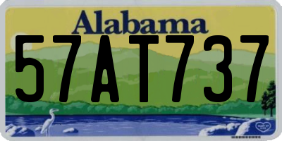 AL license plate 57AT737