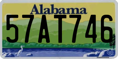 AL license plate 57AT746