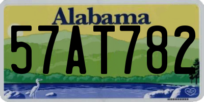 AL license plate 57AT782