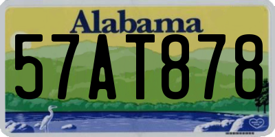 AL license plate 57AT878