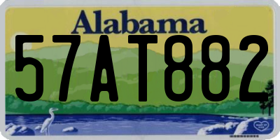 AL license plate 57AT882
