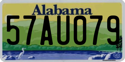 AL license plate 57AU079