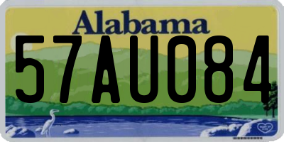 AL license plate 57AU084