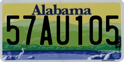 AL license plate 57AU105
