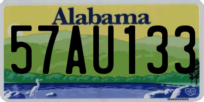 AL license plate 57AU133