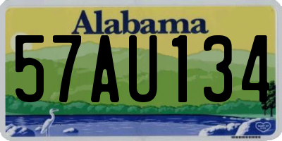 AL license plate 57AU134